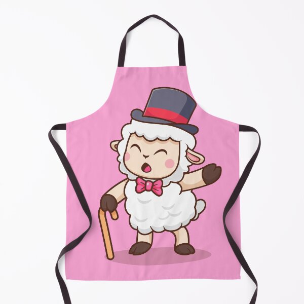 Item preview, Business Shepherd: Cute Sheep Holding Stick Cartoon Vector Icon designed and sold by hjian8219.