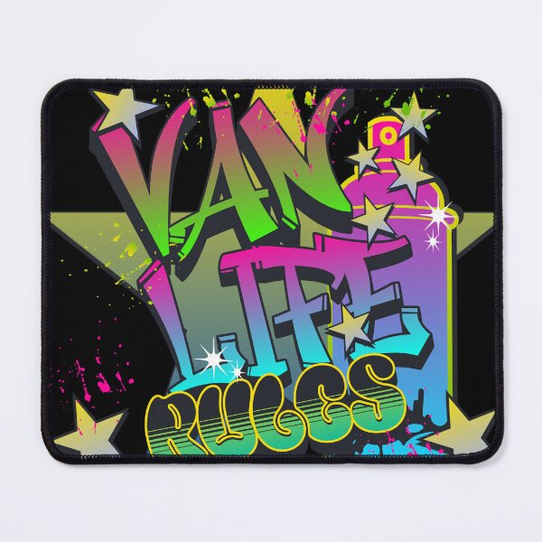 Item preview, Van Life Rules Graffiti Design designed and sold by MapleV.