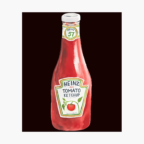 Item preview,  Classic Ketchup Bottle Watercolor designed and sold by ManuVagnini.