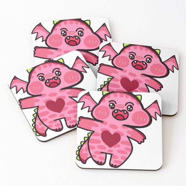 Item preview, Super cute pink dinosaur designed and sold by chukameow.