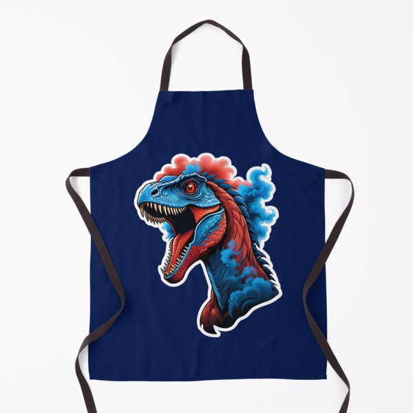 Item preview, Cool Velociraptor With Blue Red Smoke designed and sold by TheArtOfPat.