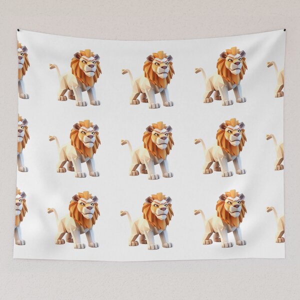 Item preview, 3D Cartoon Lion, Logo, Sticker, Wall arts, Art Prints and More designed and sold by Kevin Lou.