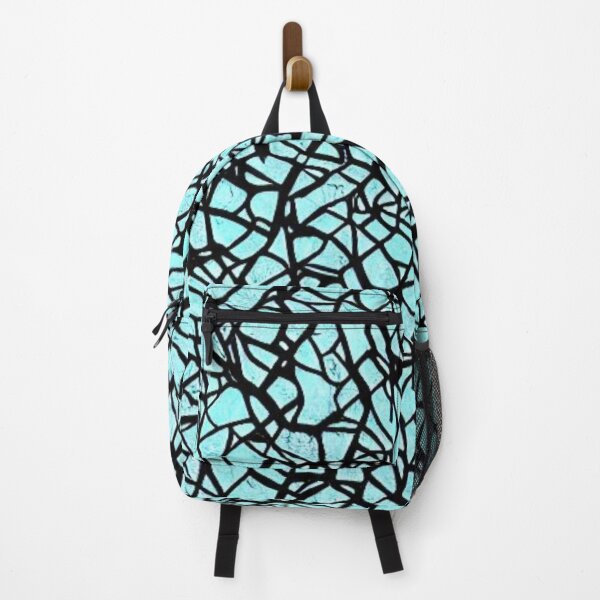 Item preview, Abstract Black and Turquoise Mosaic Pattern designed and sold by calibrit.