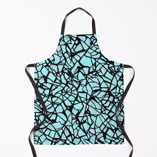 Item preview, Abstract Black and Turquoise Mosaic Pattern designed and sold by calibrit.
