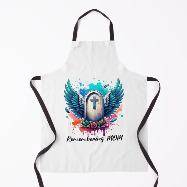 Item preview, Tombstone with Wings Remembering Mom designed and sold by PassionforLove.