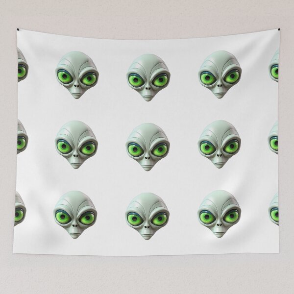 Item preview, 3D Cartoon Alien, Logo, Sticker, Wall arts, Art Prints and More designed and sold by Kevin Lou.