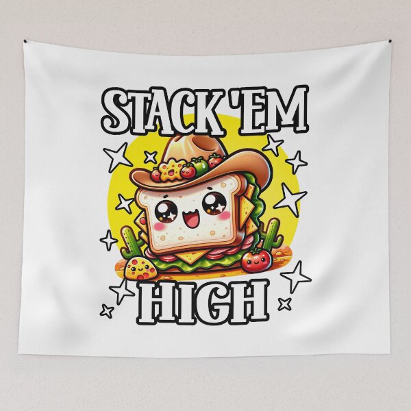 Item preview, Stack 'Em High Cowboy Sandwich Western  designed and sold by DPlumDesign.