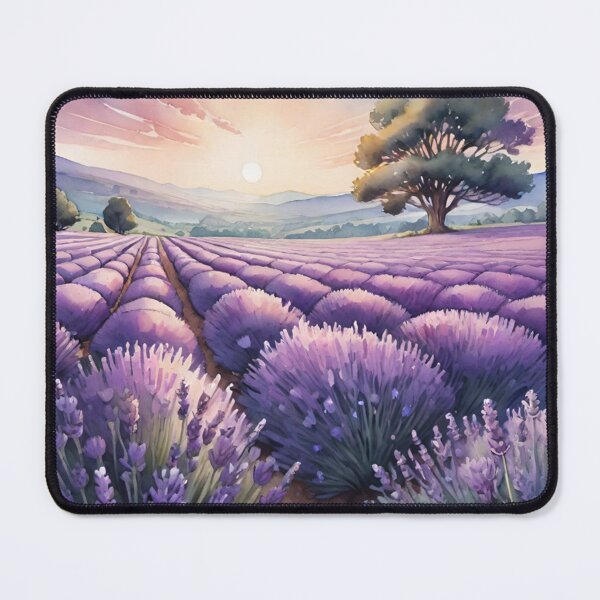Item preview, Watercolor Lavender Farm designed and sold by JamieRainbow.