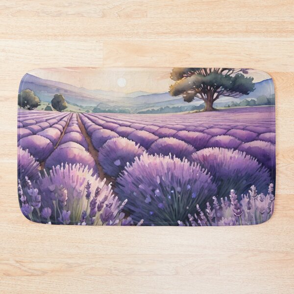 Item preview, Watercolor Lavender Farm designed and sold by JamieRainbow.