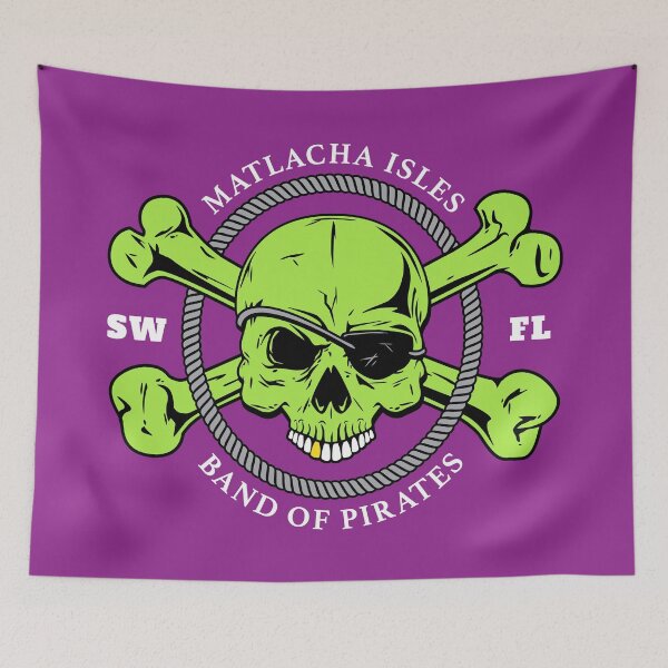Item preview, Matlacha Isles Band of Pirates Sticker 01 designed and sold by BlueSkyTheory.