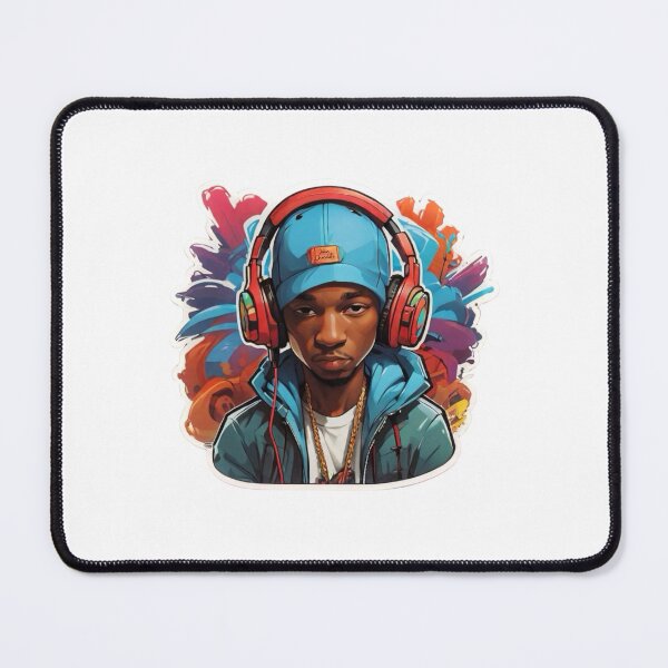 Item preview, Guy with gold chain and red headphones designed and sold by JohnChocolate.