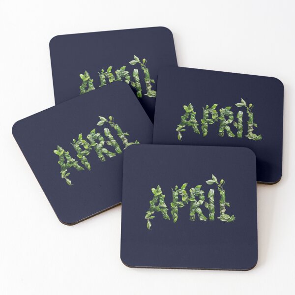 Item preview, Leafy April: Handwritten Typography with Breeze designed and sold by Ace Apparel  Attire.