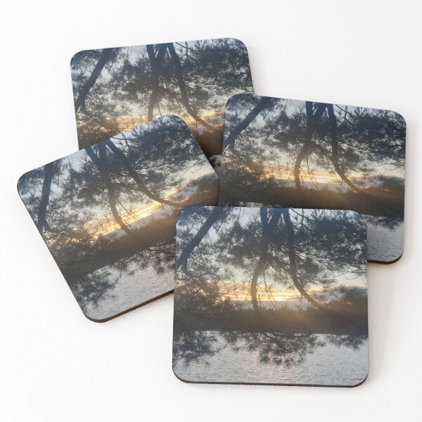 Item preview, As the sun dips below the horizon, on lake in Wisconsin designed and sold by GiftableGems.