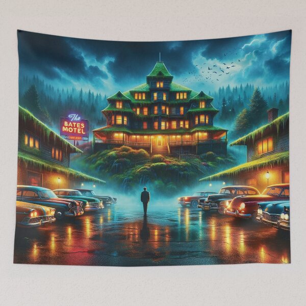 Item preview, Ghostly Bates Motel designed and sold by Random Designs.