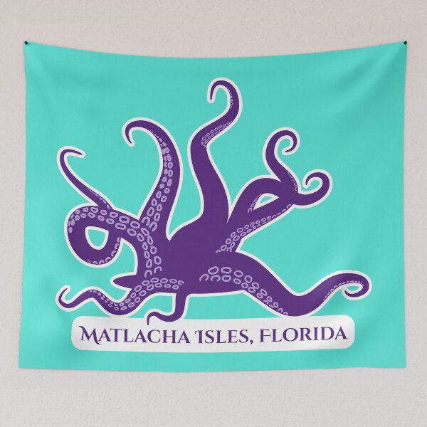 Item preview, Matlacha Isles Florida Octopus Rise Sticker designed and sold by BlueSkyTheory.