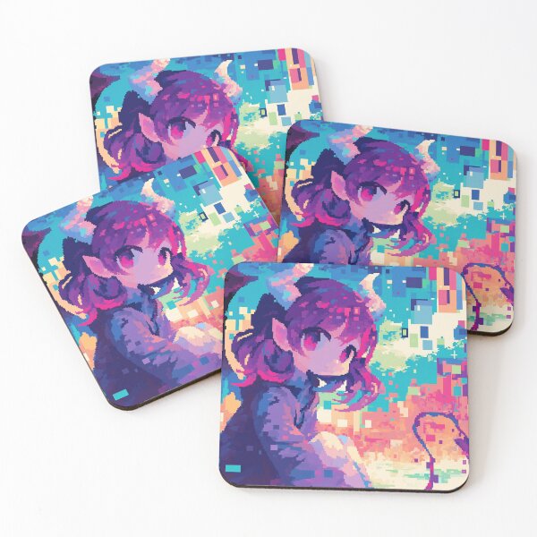 Item preview, Anime Pixel Glitch Dragon Girl designed and sold by Cratbat.