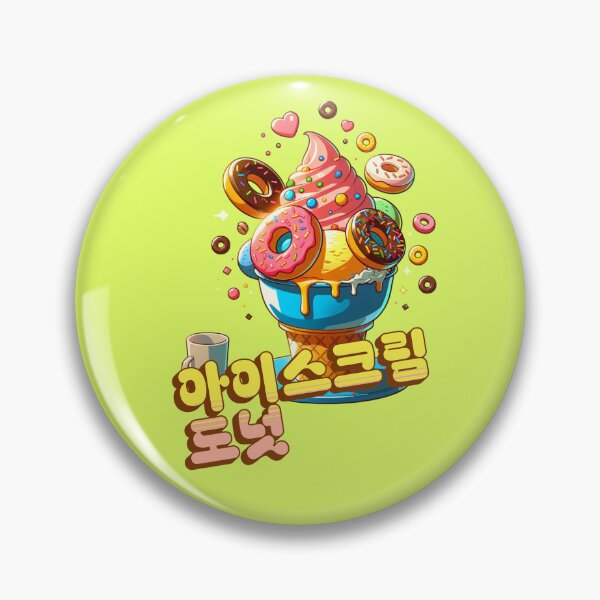 Item preview, Donuts Ice Cream - Cute aesthetic Korean Style sweets designed and sold by Japatonic Shop.