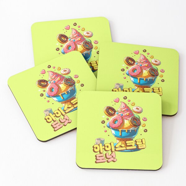 Item preview, Donuts Ice Cream - Cute aesthetic Korean Style sweets designed and sold by Japatonic Shop.