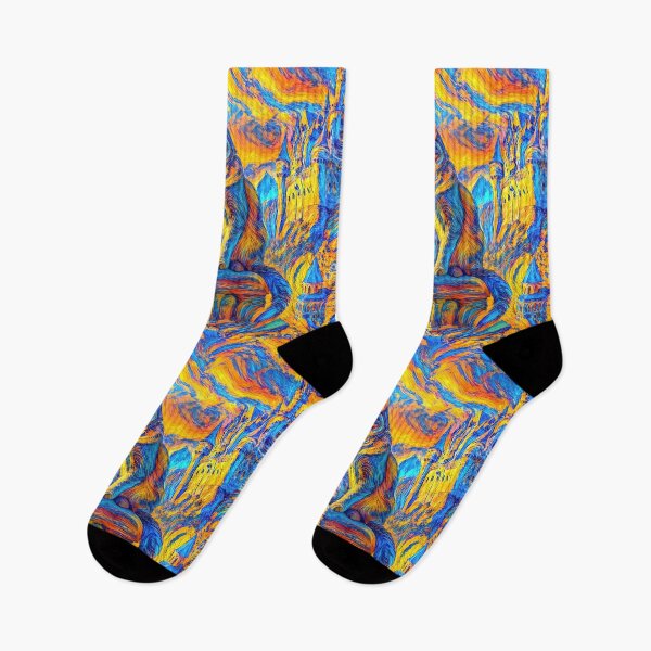 Item preview, Stylised castle and cat. DeepDream designed and sold by blackhalt.