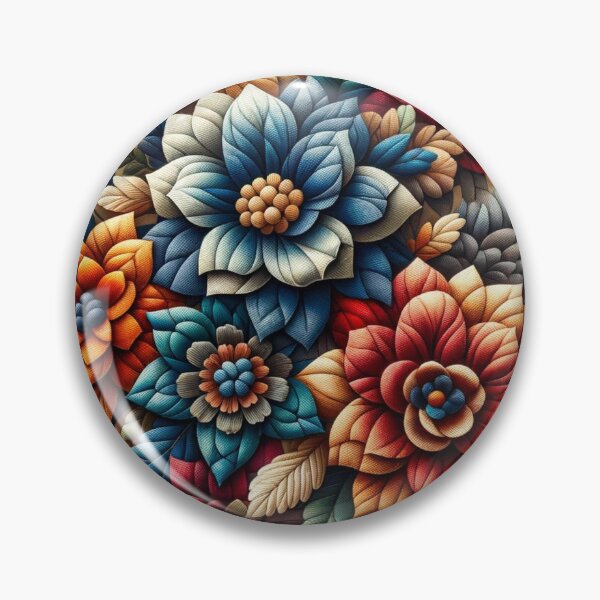 Item preview, Vibrant Florals in Textile designed and sold by Pattrenonly.