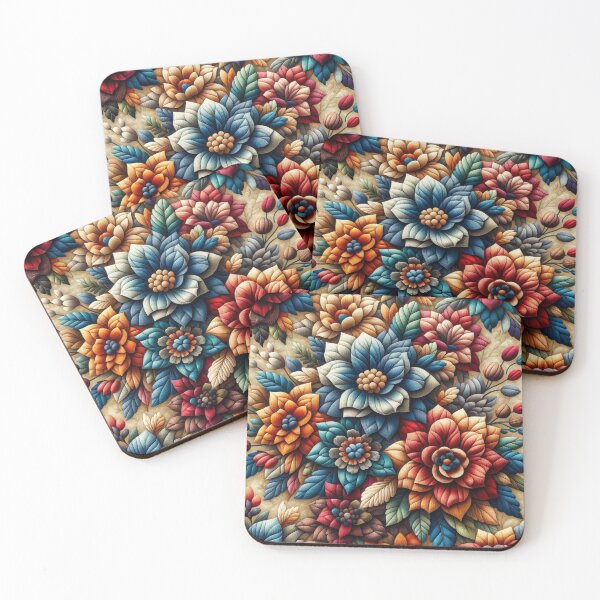 Item preview, Vibrant Florals in Textile designed and sold by Pattrenonly.
