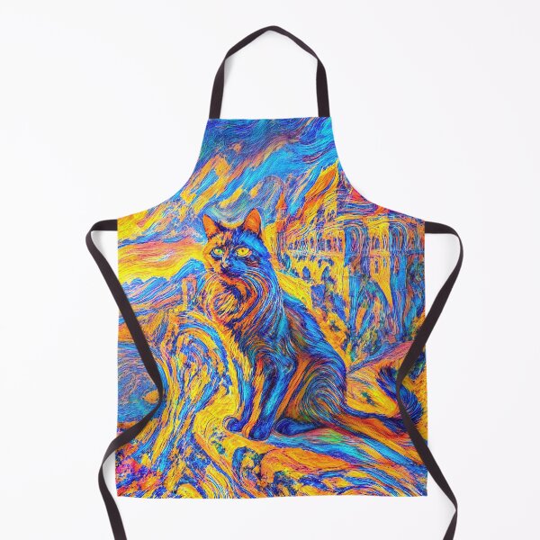 Item preview, Stylised castle and cat. DeepDream designed and sold by blackhalt.