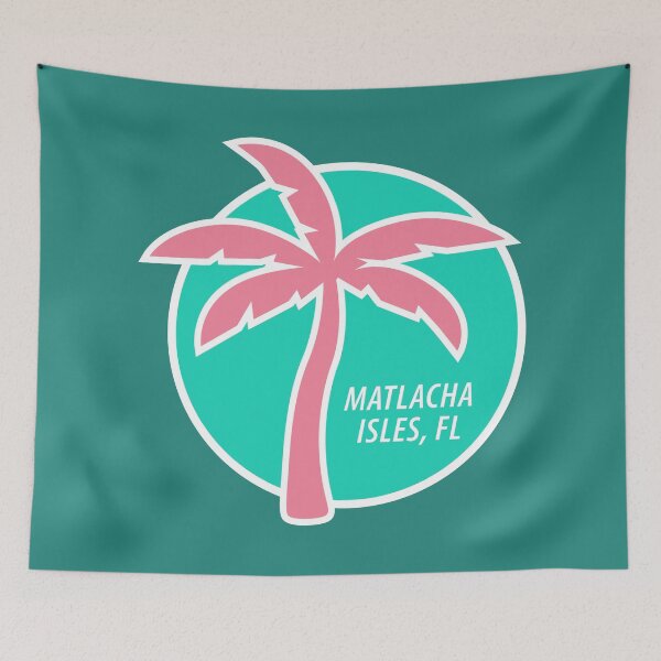 Item preview, Matlacha Isles Florida Palm Sticker designed and sold by BlueSkyTheory.