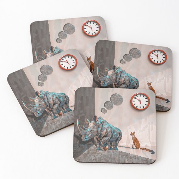 Item preview, Animals geometry and minimalism: Rhinoceros and fox designed and sold by JaN44Fotografia.