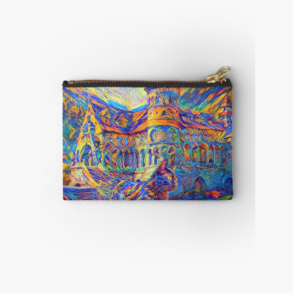 Item preview, Stylised castle and cat. DeepDream designed and sold by blackhalt.