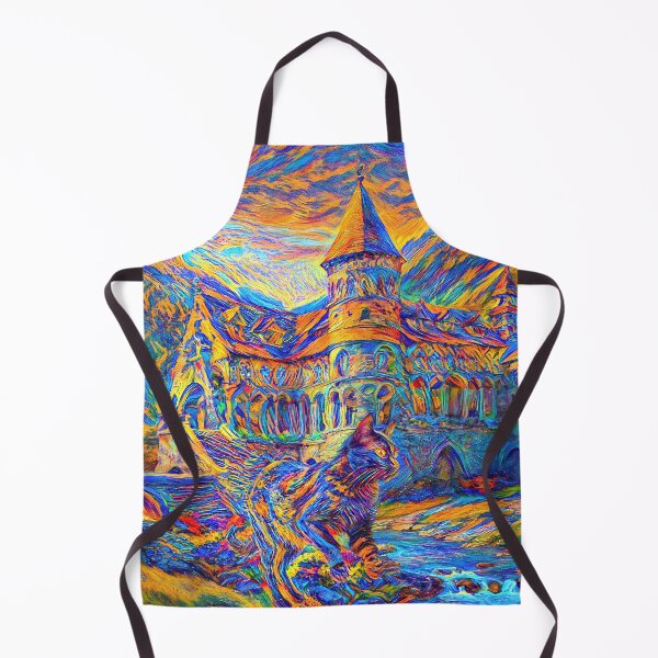 Item preview, Stylised castle and cat. DeepDream designed and sold by blackhalt.