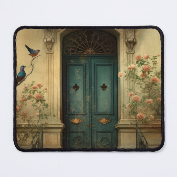 Item preview, Paris Door. Old Door. Vintage Door. Blue Door. Green Door. Door, Birds and Roses designed and sold by maxa0109.