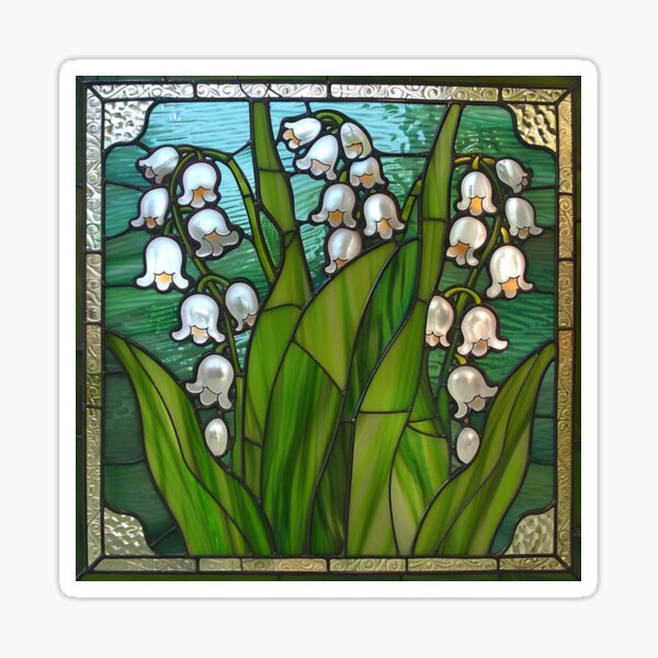 Aperçu de l'œuvre Vitrail Lilly Of The Valley - FLEURS TOXIQUES créée et vendue par KatieKrafts.