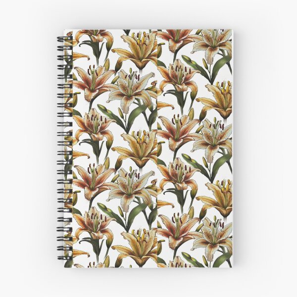 Item preview,  Vintage Lily Flowers Leave Pattern. designed and sold by SuraSu.