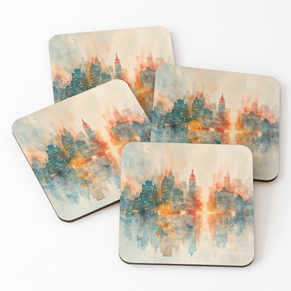 Item preview, Watercolor Cityscape designed and sold by MNSY.