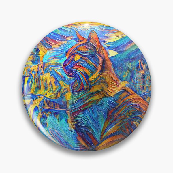 Item preview, Stylised castle and cat. DeepDream designed and sold by blackhalt.
