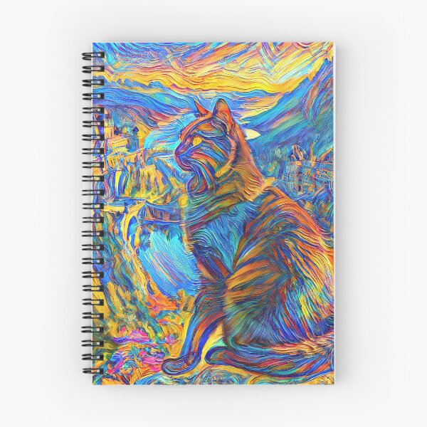 Item preview, Stylised castle and cat. DeepDream designed and sold by blackhalt.