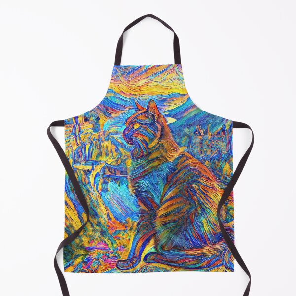 Item preview, Stylised castle and cat. DeepDream designed and sold by blackhalt.