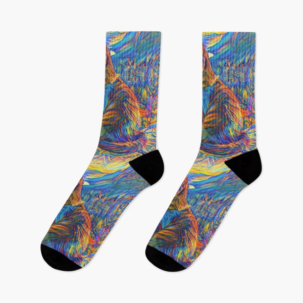 Item preview, Stylised castle and cat. DeepDream designed and sold by blackhalt.