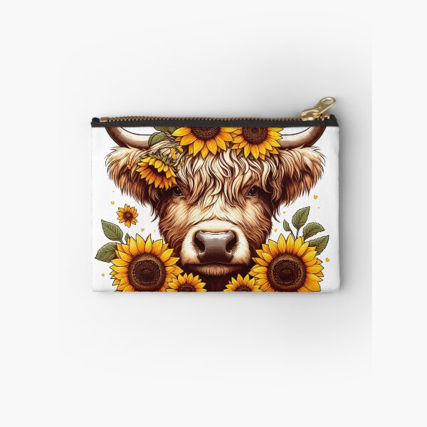 Item preview, Heilan Coo, Cute Highland Cow Sunflower on head designed and sold by HEERYAK.