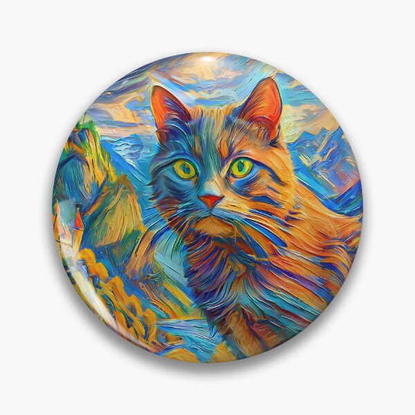 Item preview, Stylised castle and cat. DeepDream designed and sold by blackhalt.