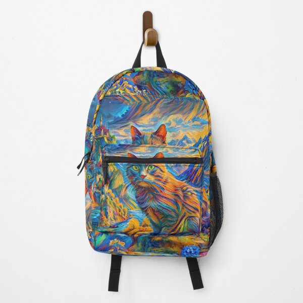 Item preview, Stylised castle and cat. DeepDream designed and sold by blackhalt.