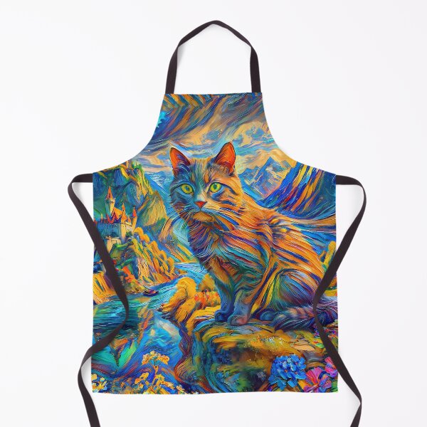 Item preview, Stylised castle and cat. DeepDream designed and sold by blackhalt.