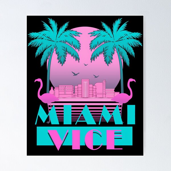 Item preview, Miami Vice - Retro 80S Design designed and sold by BryanGriffi.