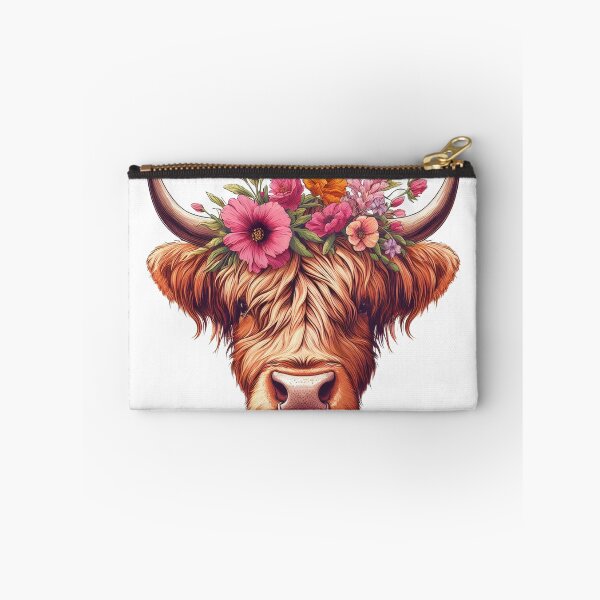 Item preview, Heilan Coo, Cute Highland Cow in a Floral Meadow designed and sold by HEERYAK.