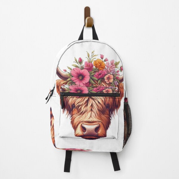 Item preview, Heilan Coo, Cute Highland Cow in a Floral Meadow designed and sold by HEERYAK.