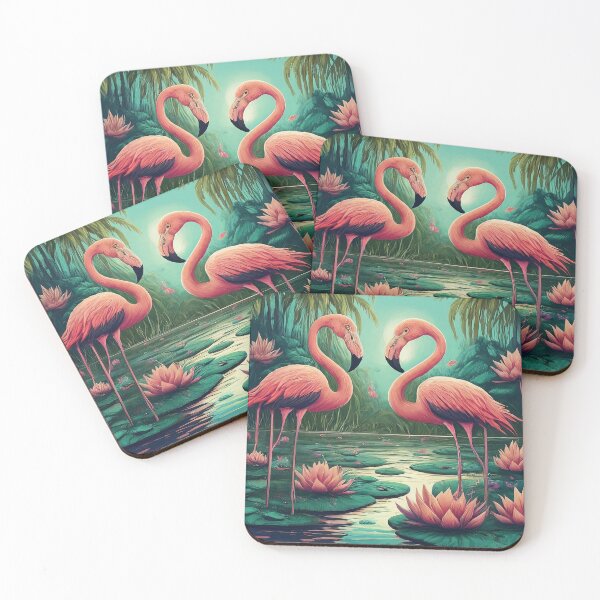 Item preview, Flamingo Flock: Dive into Colorful T-Shirt Designs designed and sold by Leo digital art.