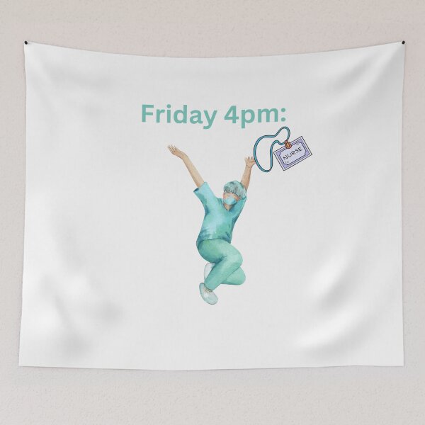 Item preview, Nurses on Friday 4pm designed and sold by DuchessNursDsgn.