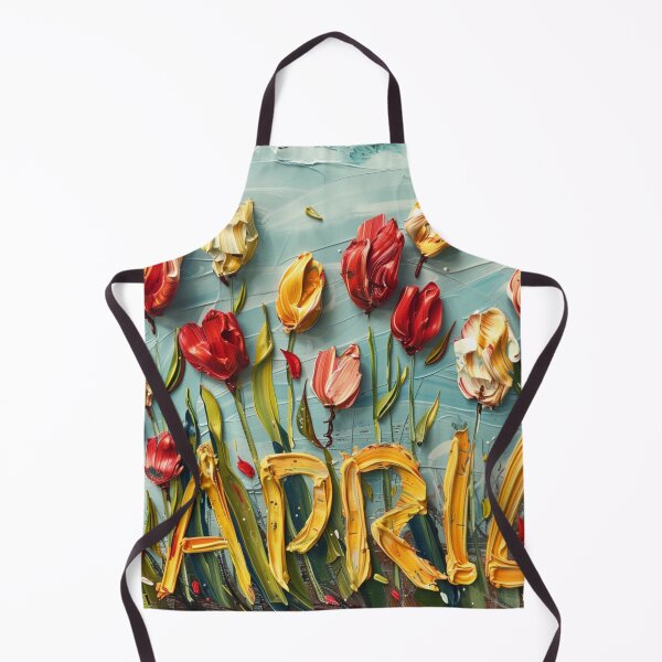 Item preview, Tulip April: Typography with Floral Charm designed and sold by Ace Apparel  Attire.