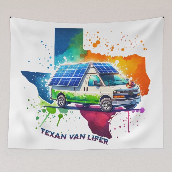 Item preview, Texan Van Lifer - Watercolor designed and sold by MapleV.