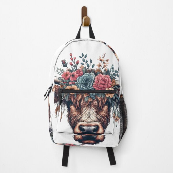 Item preview, Heilan Coo, Cute Highland Cow in a Floral Meadow designed and sold by HEERYAK.